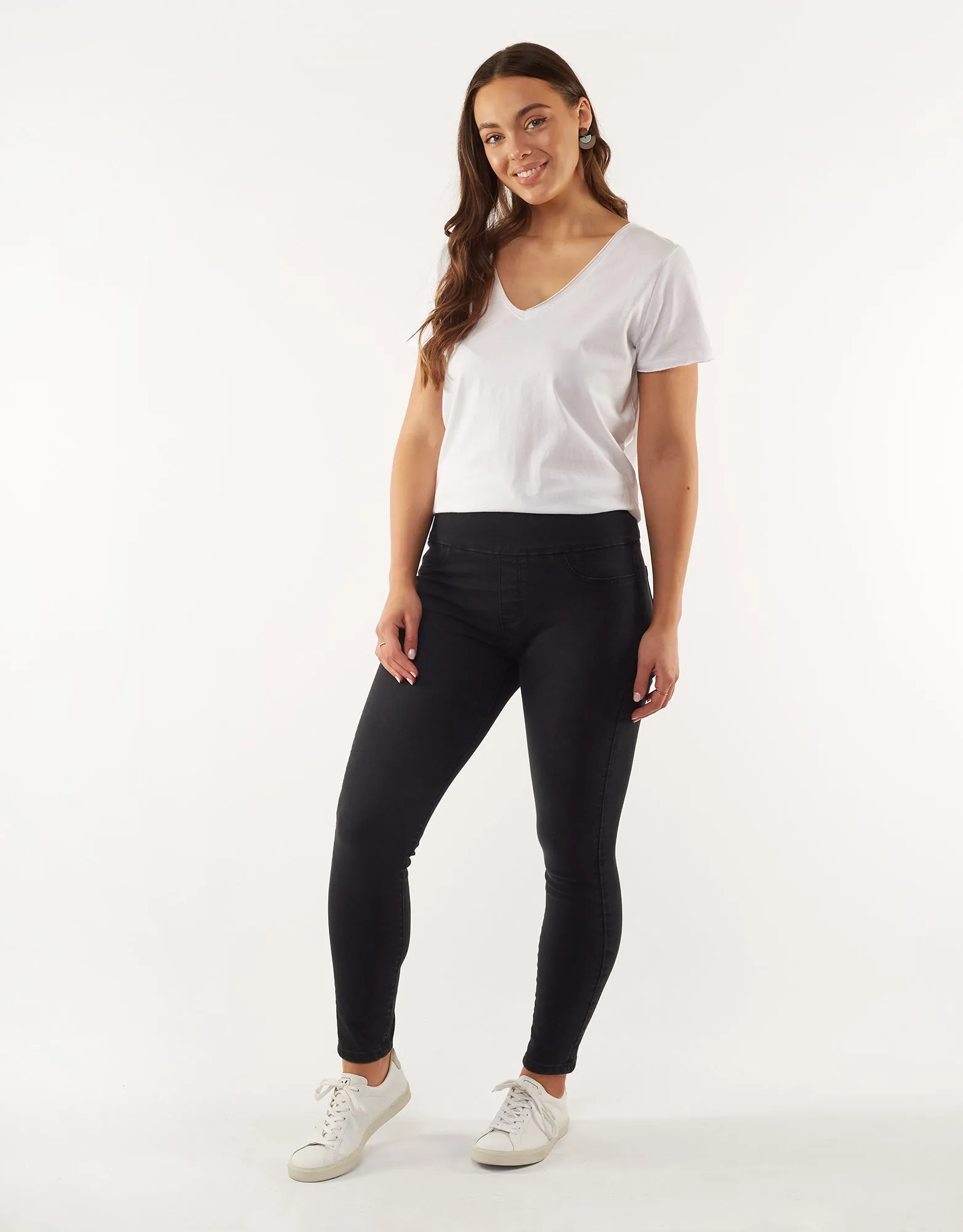 Lenny Stretch Jean   Black Black