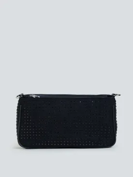 LOV Black Embellished Handbag