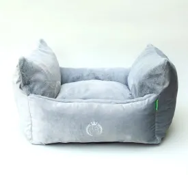 Luxus Hundebett "Cocoon Cozy"-silbergrau