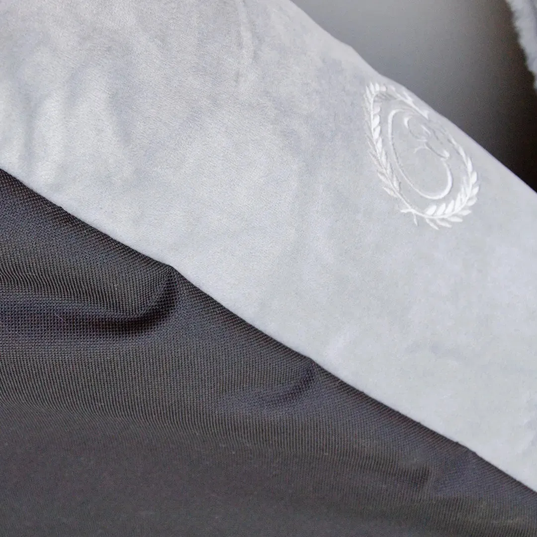 Luxus Hundebett "Cocoon Cozy"-silbergrau