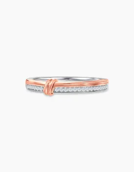 LVC Noeud Cariad Diamond Wedding Band