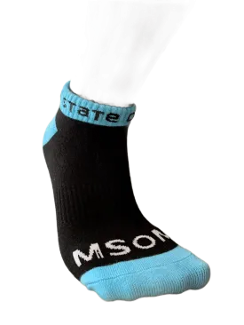 MiSOM Ankle Socks - Black 'n Blue