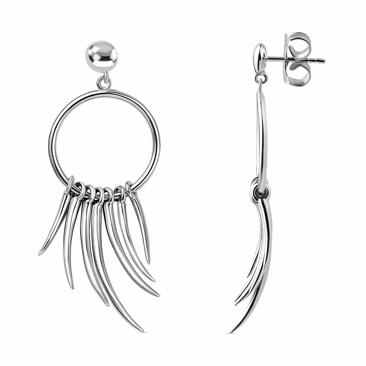 Molto Hoop Spike Earrings