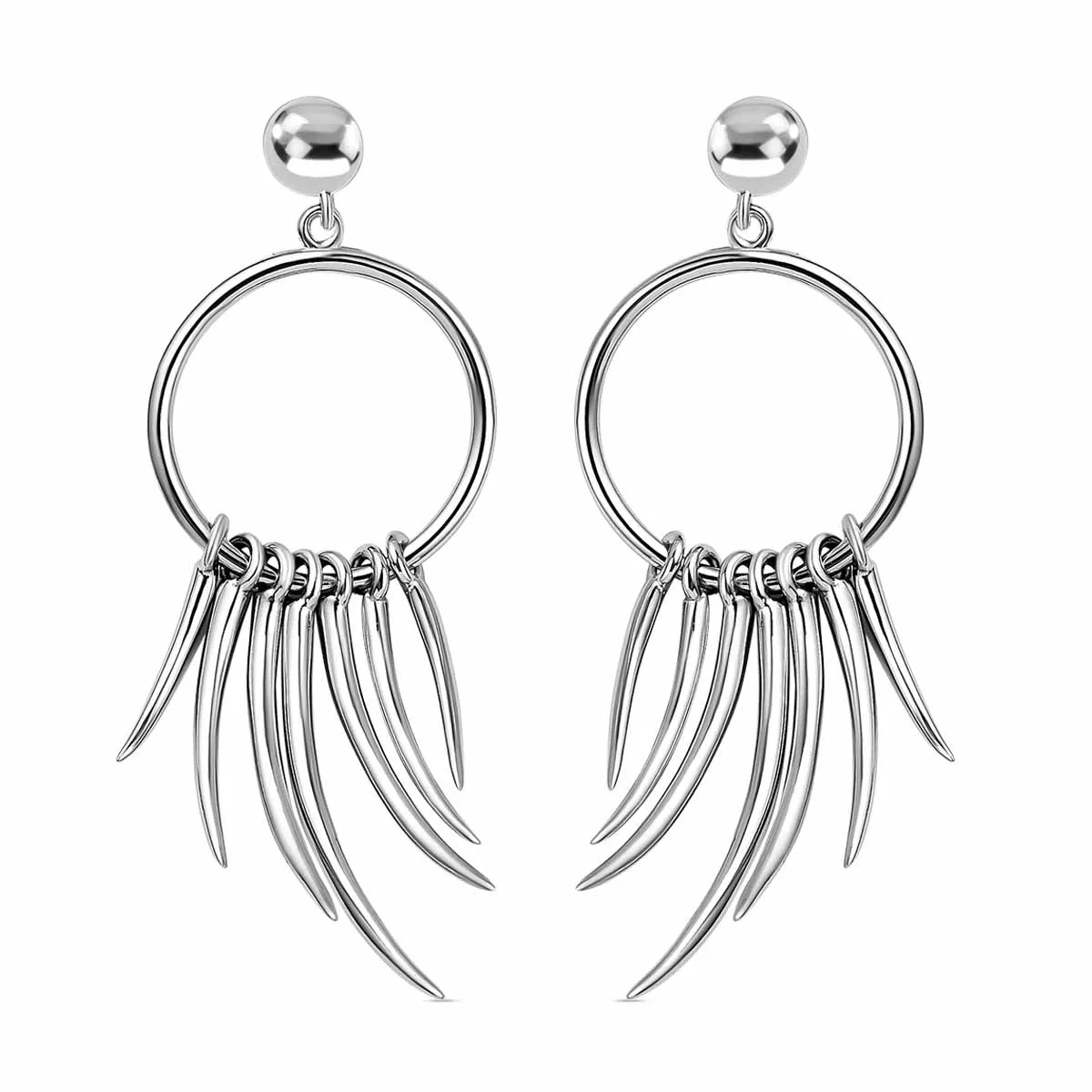 Molto Hoop Spike Earrings