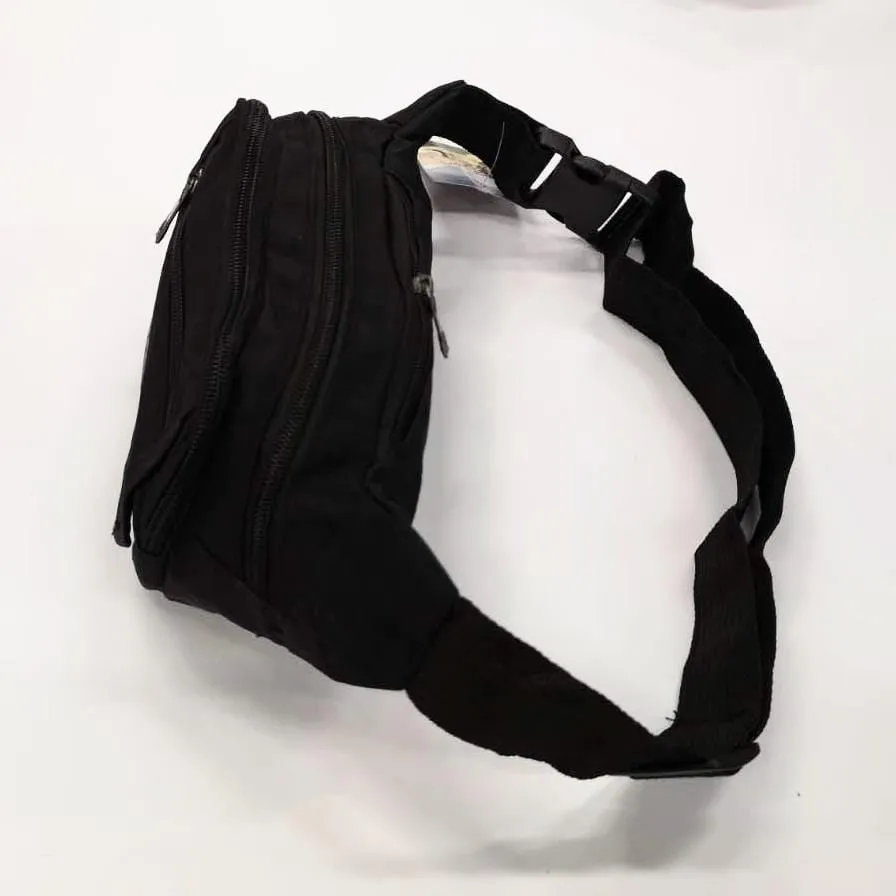 Nylon Waist Pouch with Adjustable Strap and 5 separate pockets