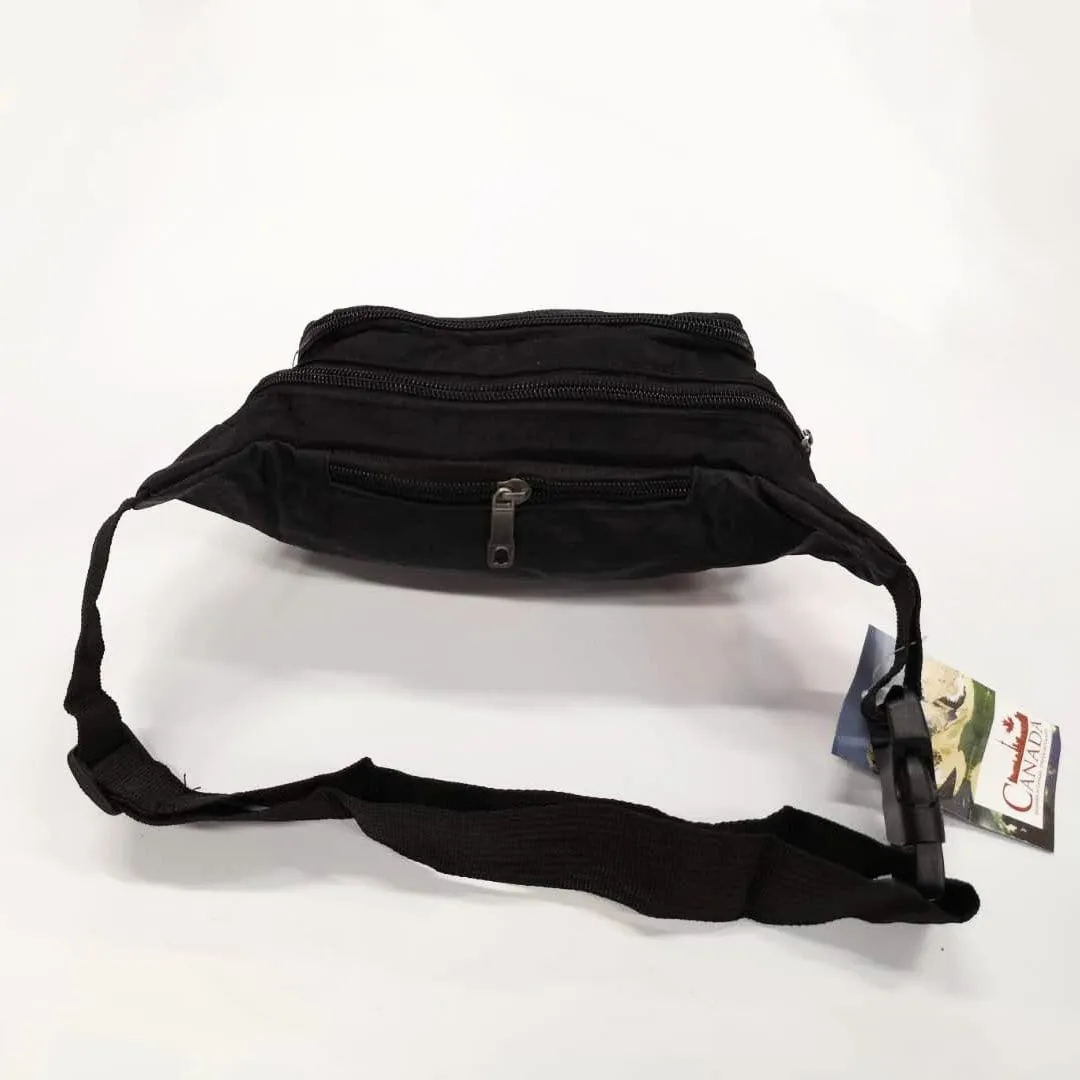 Nylon Waist Pouch with Adjustable Strap and 5 separate pockets