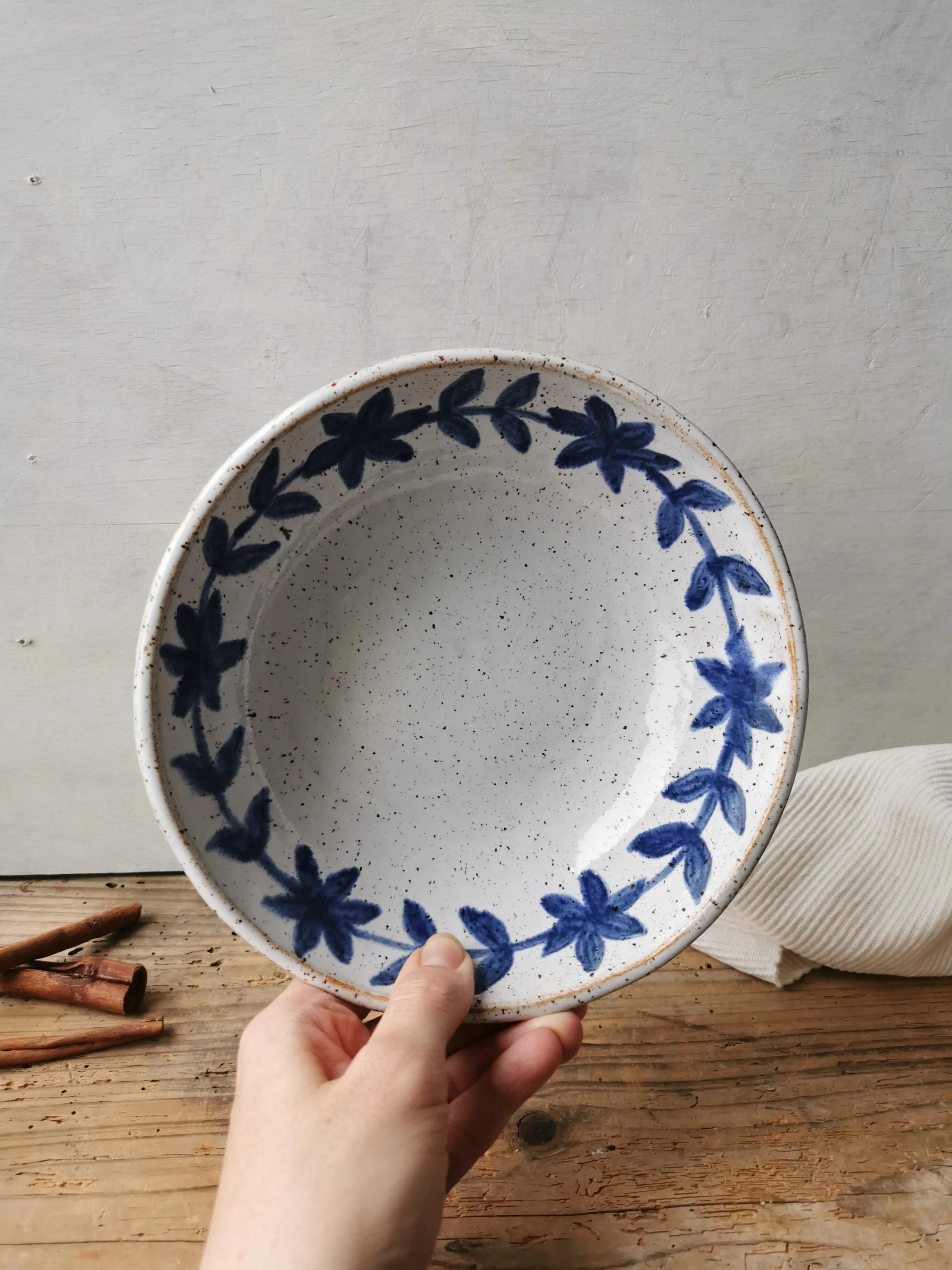 Pasta bowl handpainted No. 2