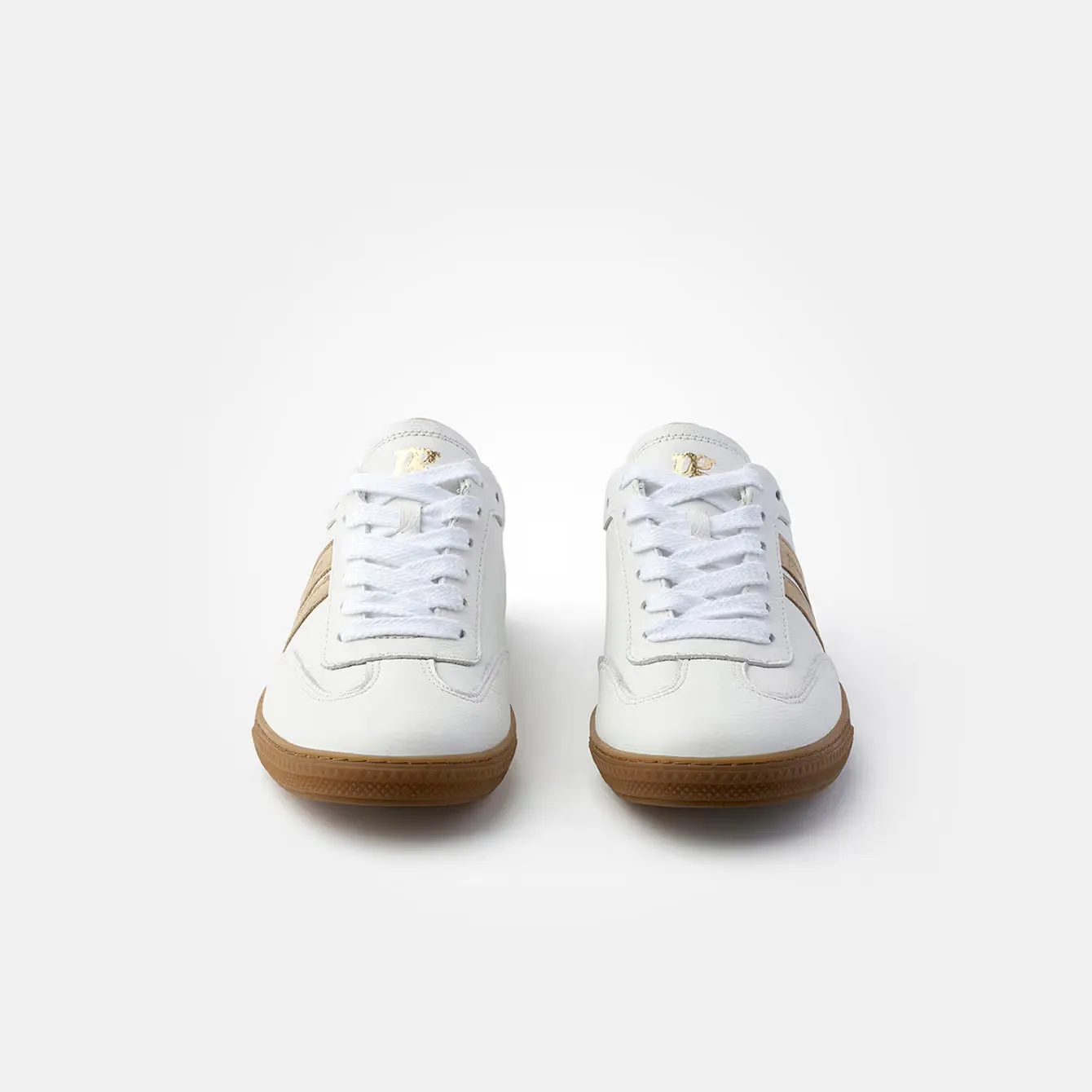 Paul Green White/Beige Trainers With Laces