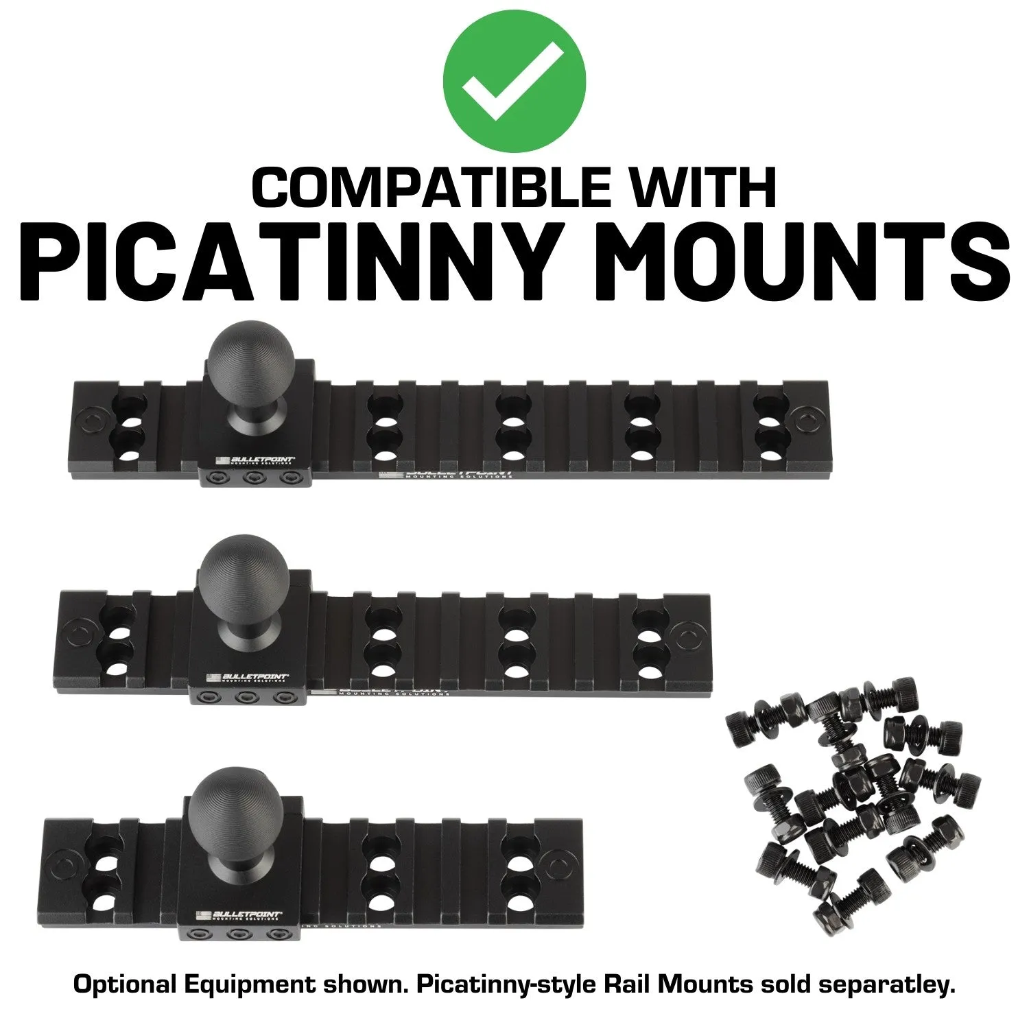Picatinny-Style Rail Hardware Set Allen Bolts   Nuts   Washers (Set of 12)