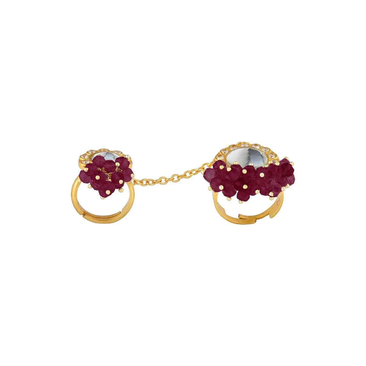 Rani Statement Ring - Pink Hued Stone