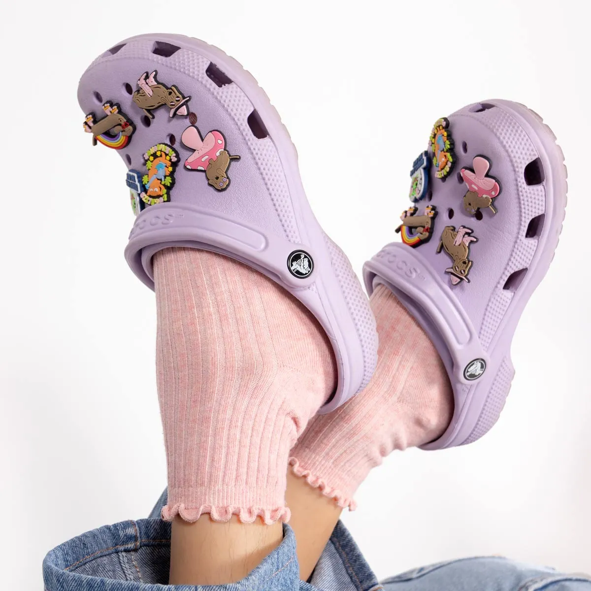 shroom weenie shoe charm
