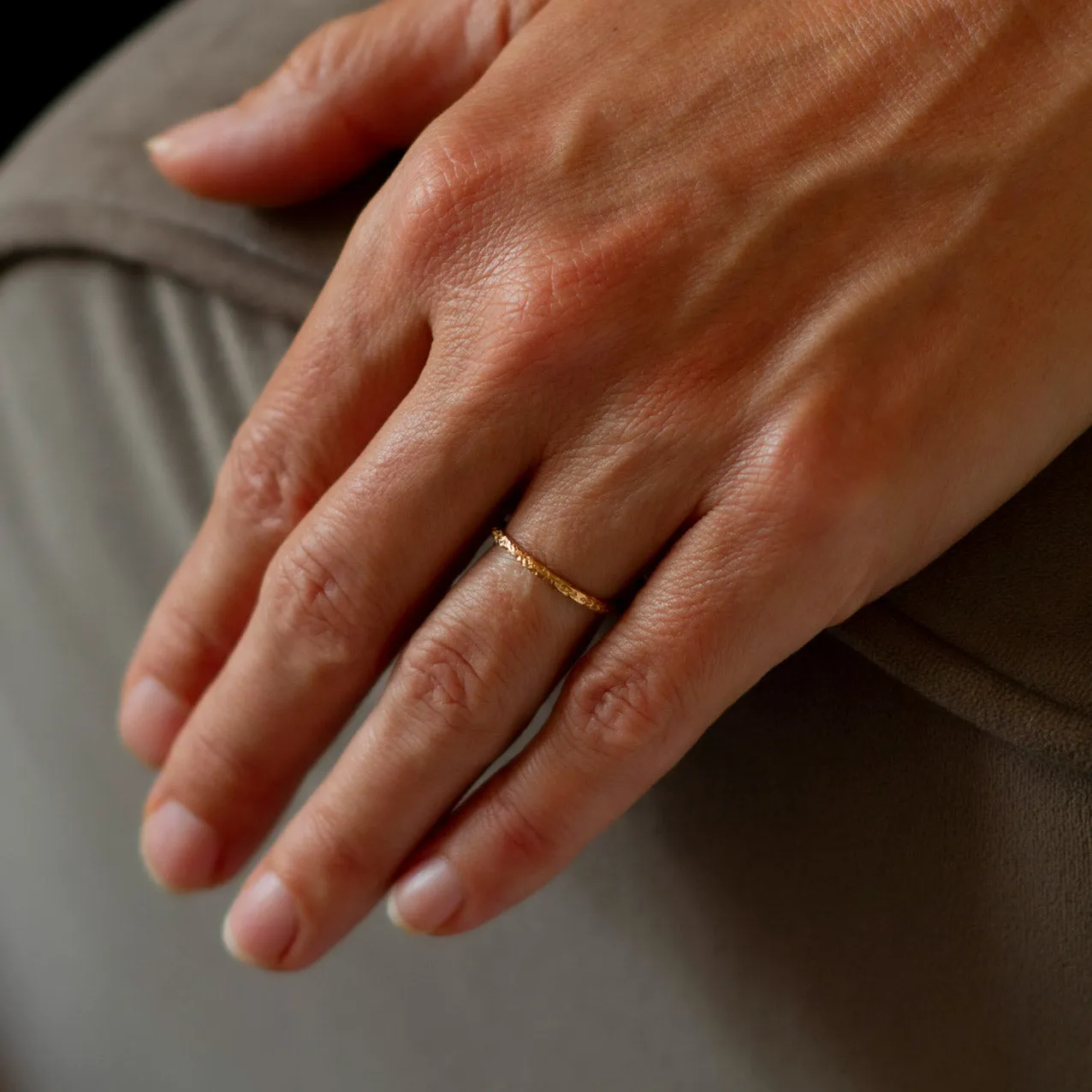 Urchin Skinny Ring 18ct Rose Gold