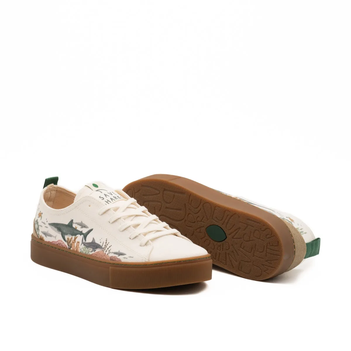 Vegan sneaker Save Sharks COR008