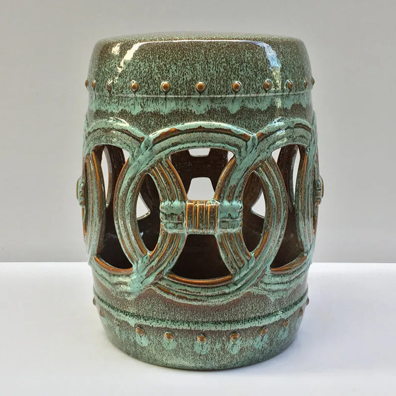 Vintage Chinese Ceramic Stool