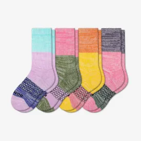 Youth Tri-Block Calf Sock 4-Pack