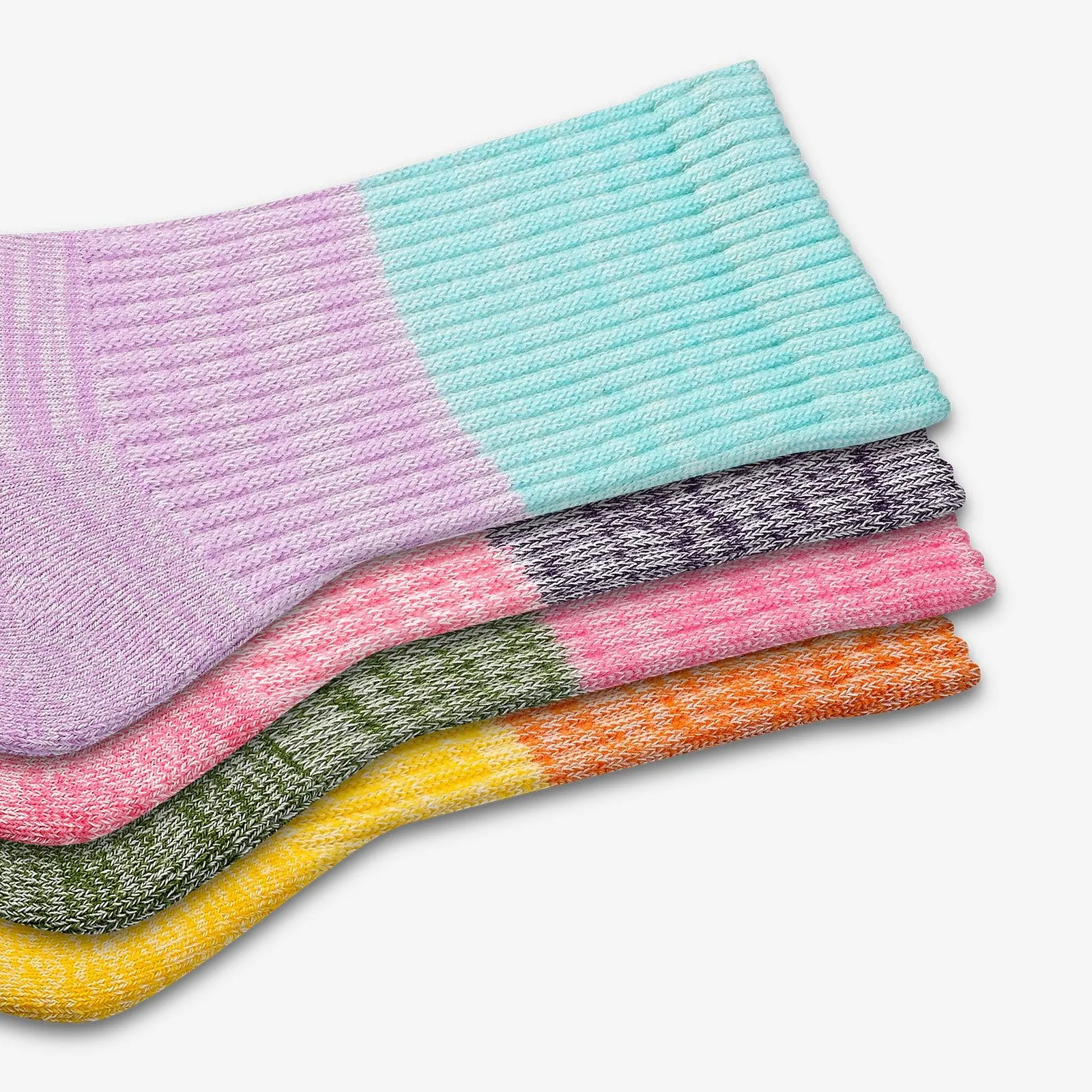 Youth Tri-Block Calf Sock 4-Pack